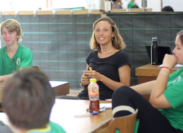 Debbie-en-clase